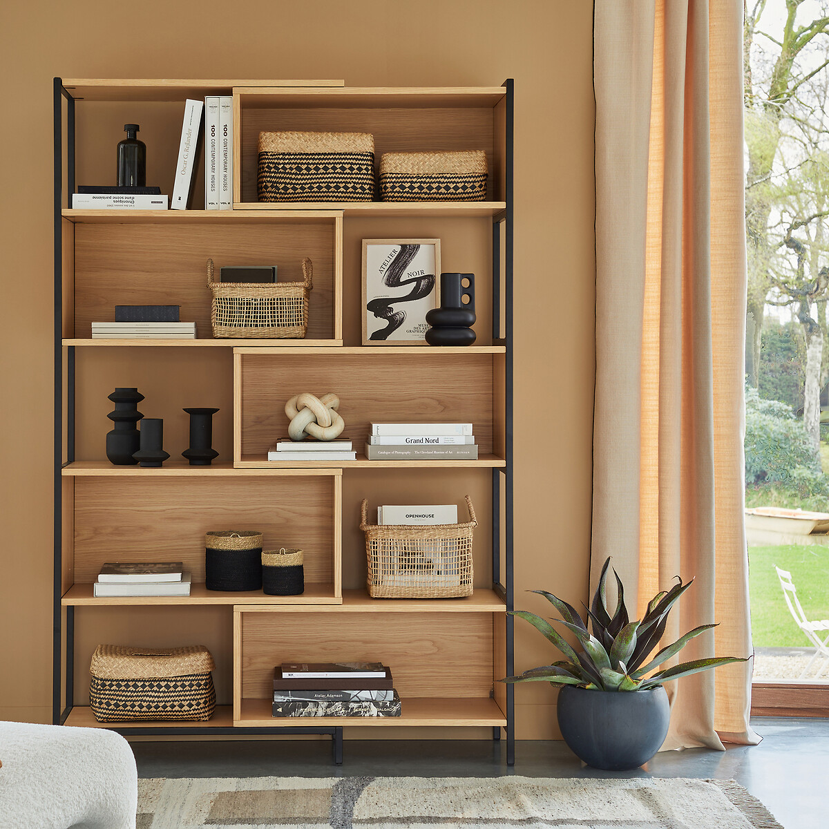 LA REDOUTE INTERIEURS<br>Conjunto de 2 cestos com alças, herbário, Sola