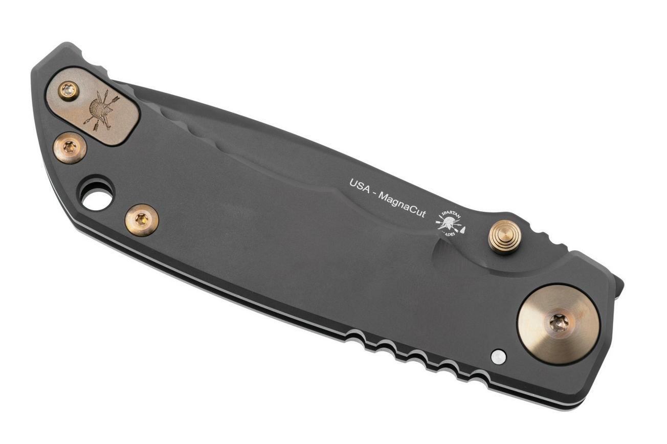 Spartan Blades Harsey Folder, Black PVD, Bronze hardware SF5BK-BRHW zakmes
