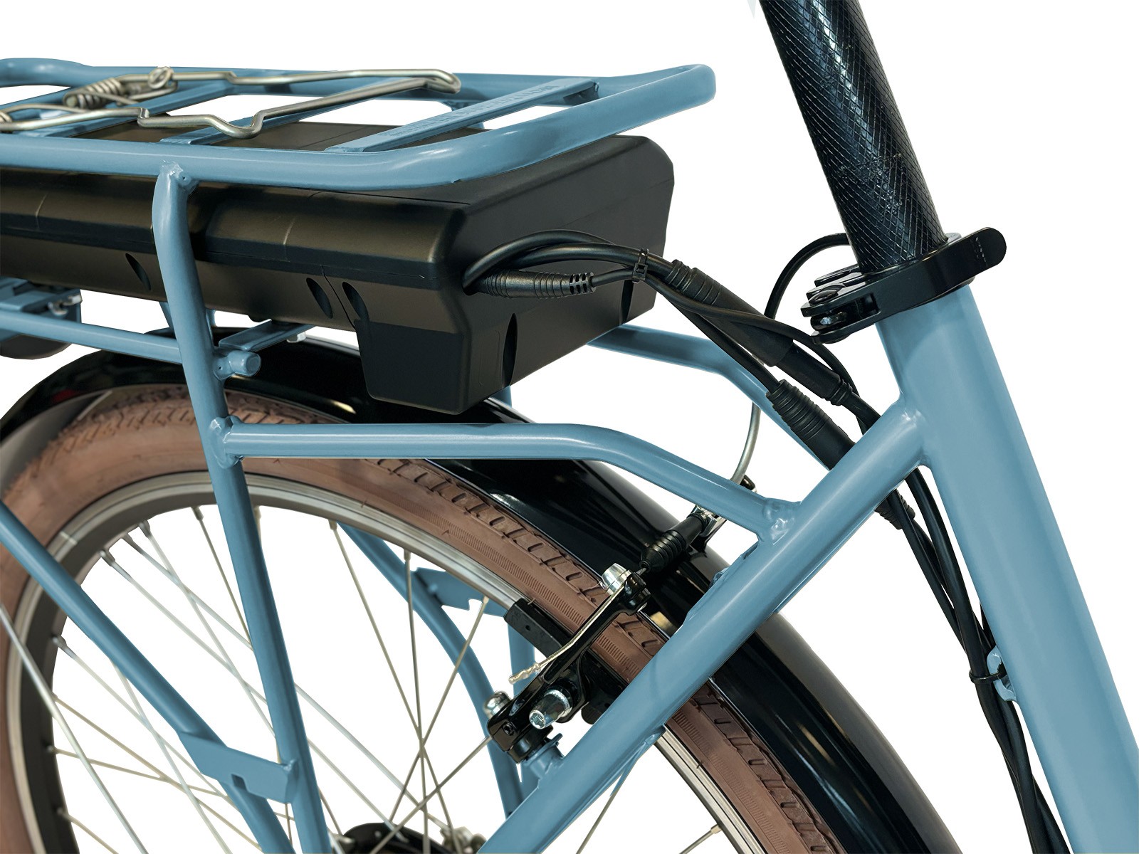 Villette Vintage retro elektrische fiets - Light Blue