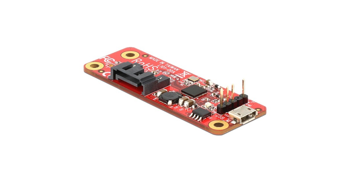 DeLOCKConverter USB Micro-B + 5Pin USB > SATA 7Pin adapter  (Rood)