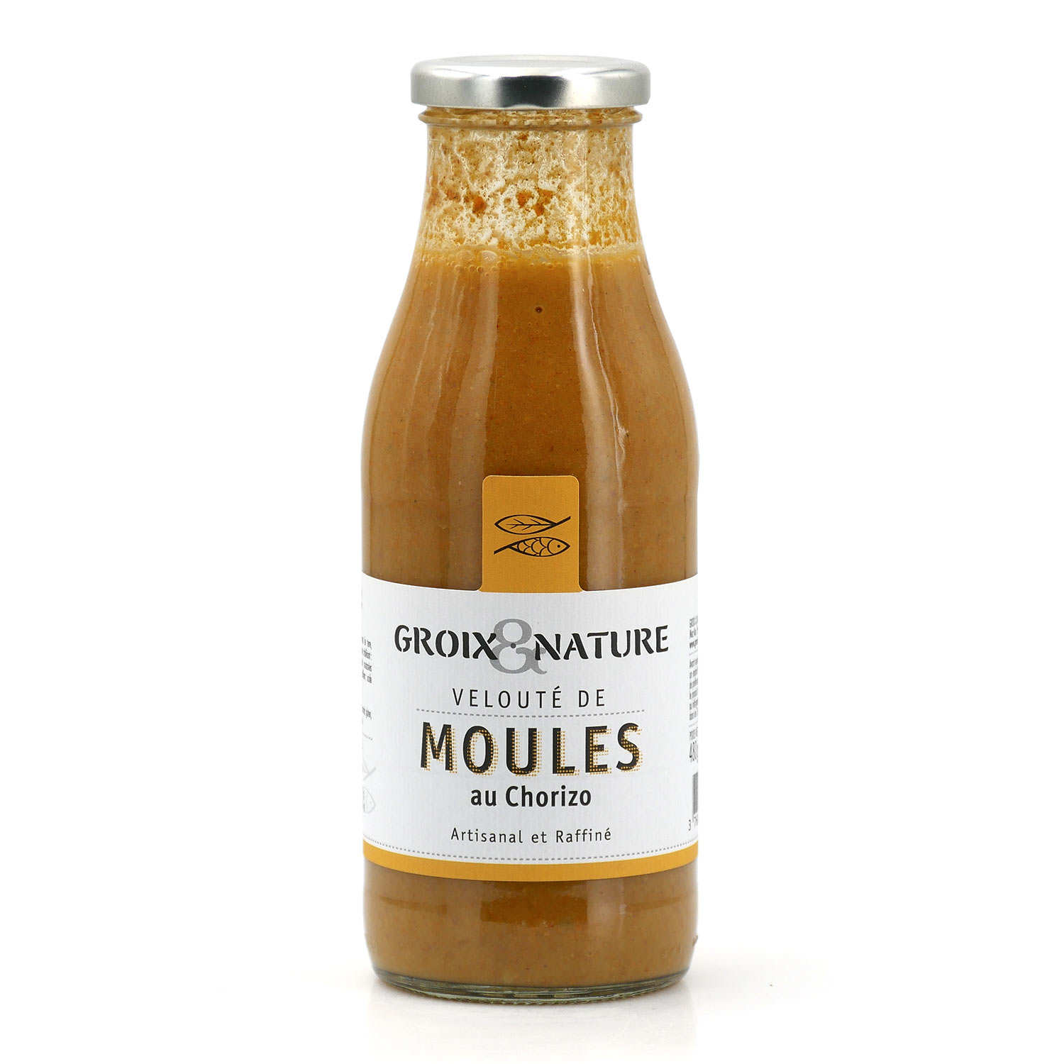 Velouté de moules au chorizo