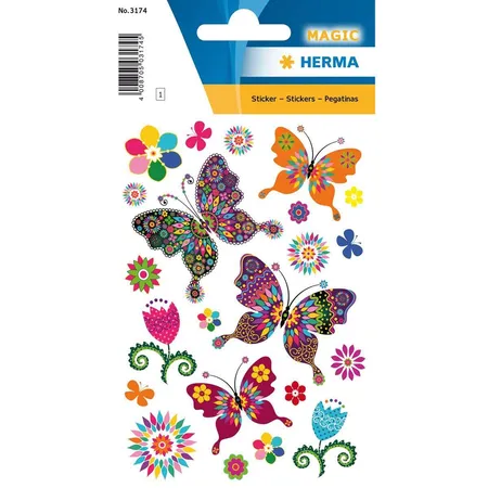 HERMA Magic Sticker Schmetterlingsvielfalt