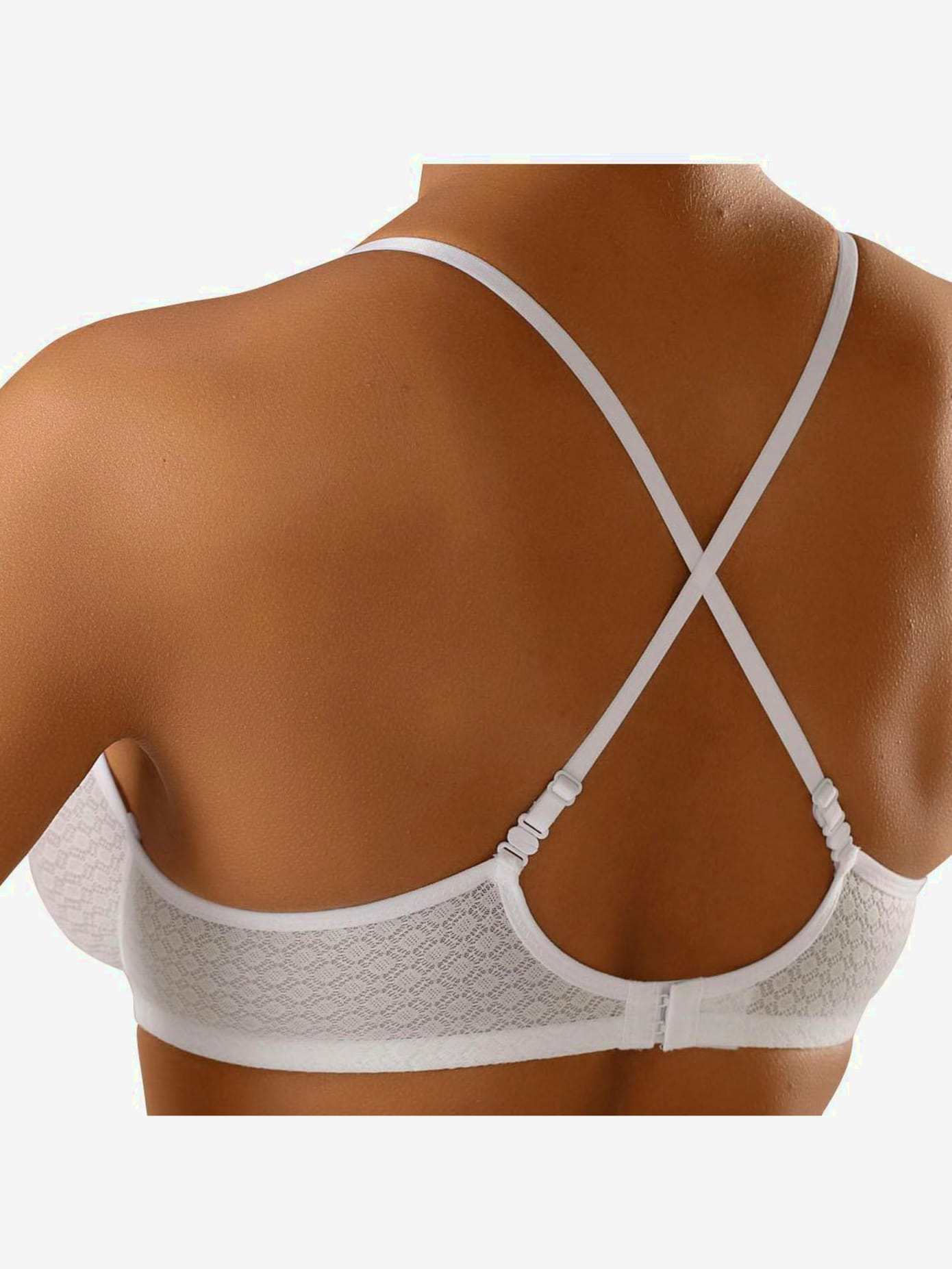 Soutien-gorge spécial t-shirt soutien-gorge à armatures tendance, encolure profonde, bonnets préformés sans couture