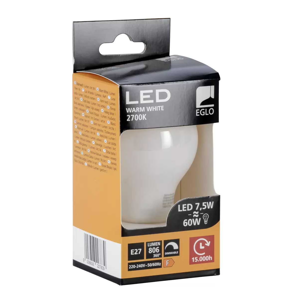 LED-Leuchtmittel Window E27 weiss