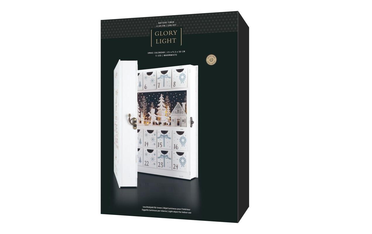 LED Adventskalender XMAS 30 cmAdventskalender mit LED Beleuchtung