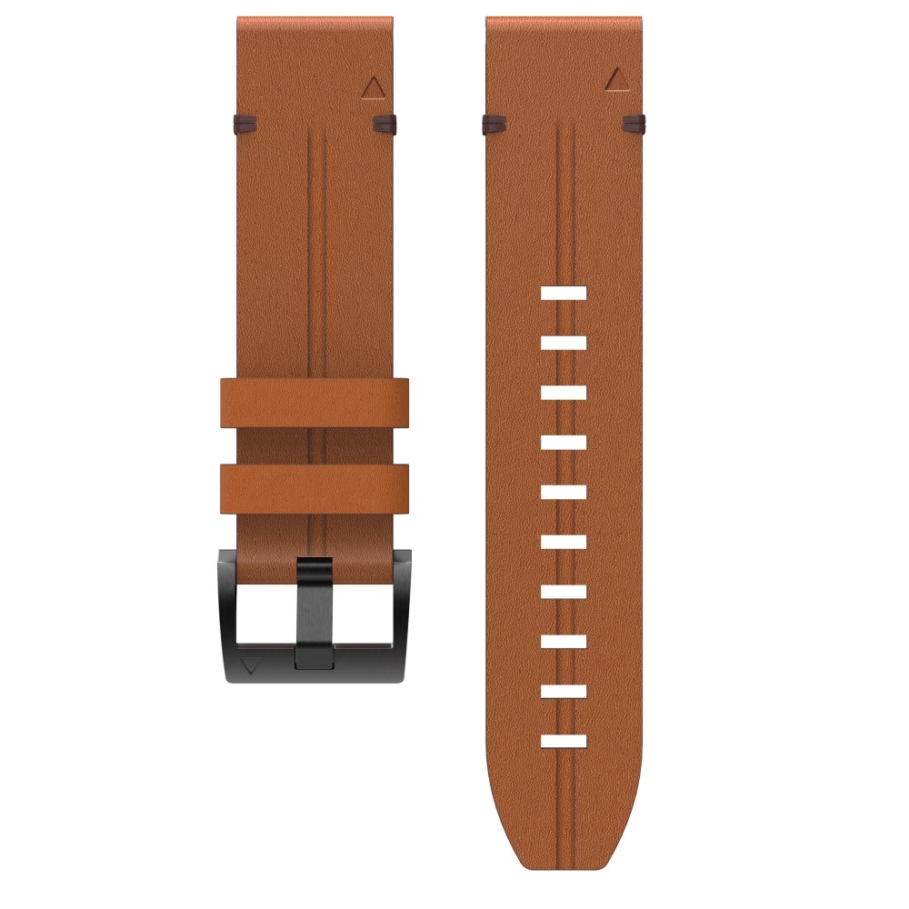 Garmin Echtleder Ersatz Armband mit Dornschliesse mit 20mm Schnellverschluss (Gelenkumfang: 167-217mm) - Braun