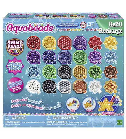 Aquabeads Perlen - 2000+ st. - Glänzendes Perlenpaket