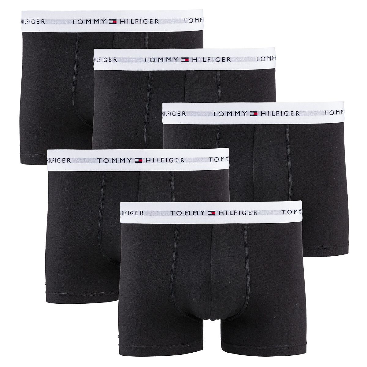 TOMMY HILFIGER<br>Conjunto de 5 cuecas boxer lisas