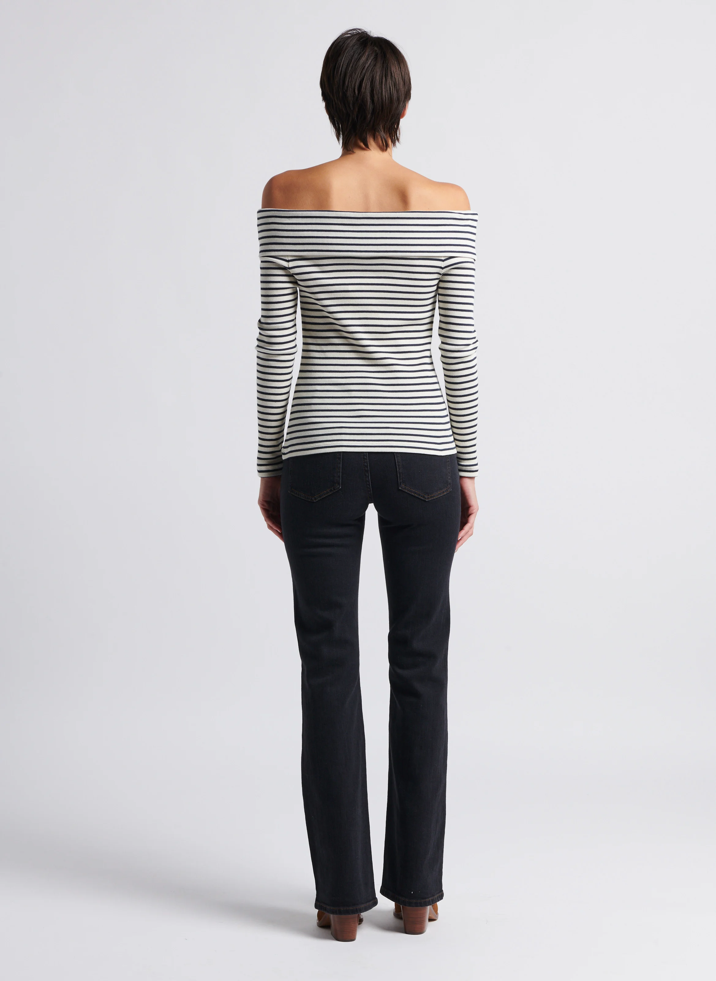 ROSS - Pantalon boot-cut en jean | Noir