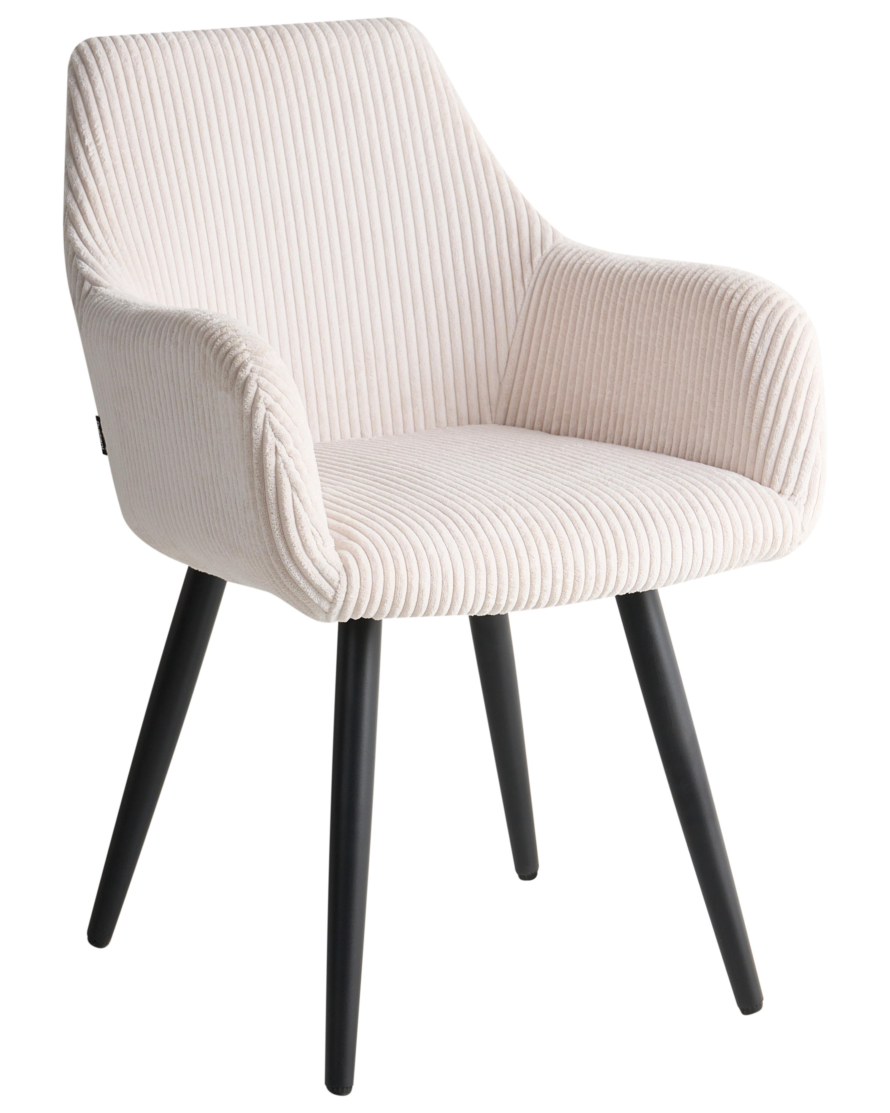 Set van 2 eetkamerstoelen MORI Corduroy Lichtbeige