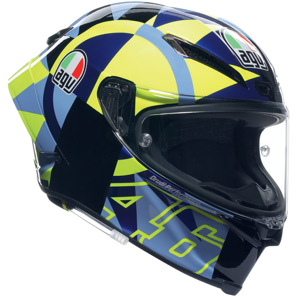 AGV - Casque Pista GP RR Soleluna 2022 Bleu / Jaune