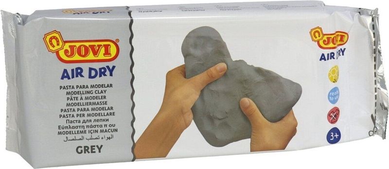 Jovi - Air Dry Klei - Grijs - 1kg