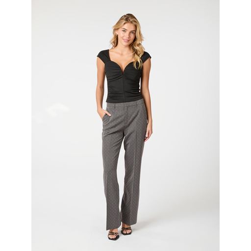 Neo Noir Alice Bedazzled Bukser, Grey, 42