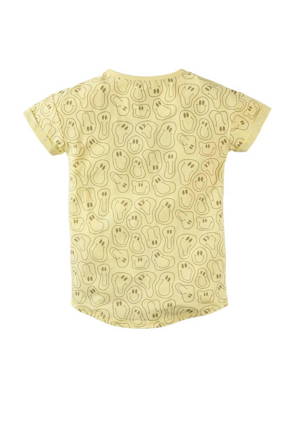 Z8 T-shirt Djaro met all over print geel