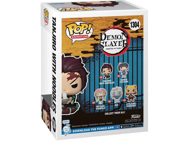Funko Figur POP! Demon Slayer: Tanjiro Kamado with Noodles Sammelfigur aus dem Demon Slayer-Universum
