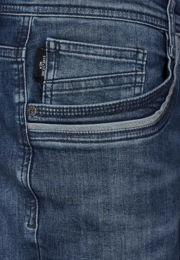 Slim Fit Jeans - indigo blue wash