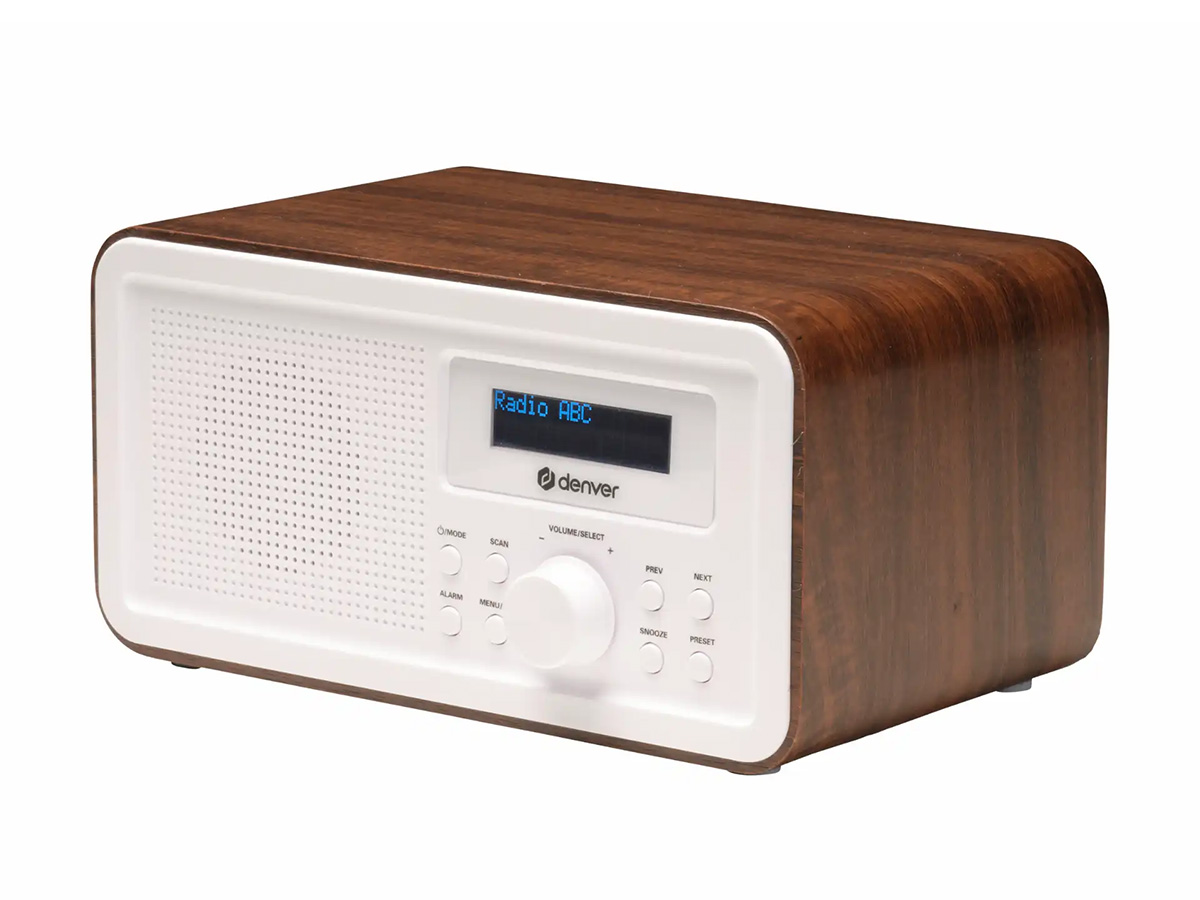 Denver DAB30 DAB+/FM Radio - Darkwood