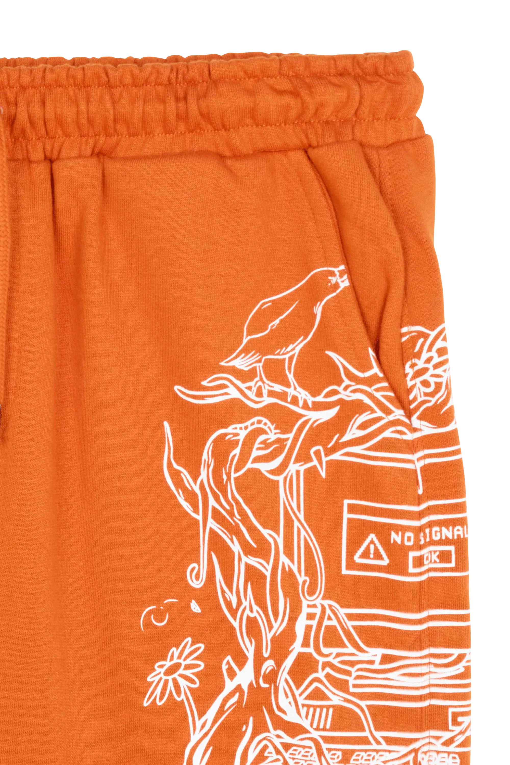 JACKER Short  NO SIGNAL FLEECE Marron