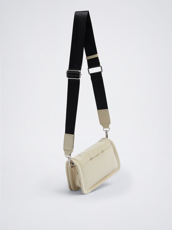 Bolsa de ombro acolchoada - Off-White