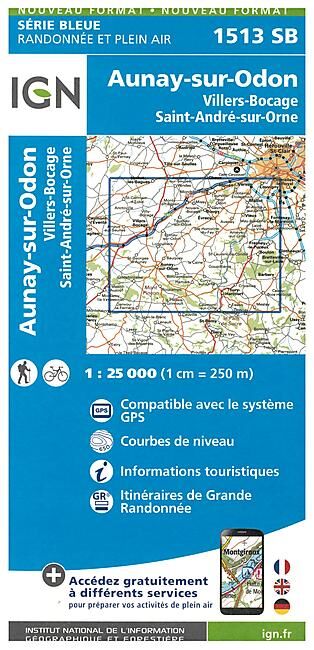 IGN - 1513 SB AUNAY SUR ODON 1 25 000