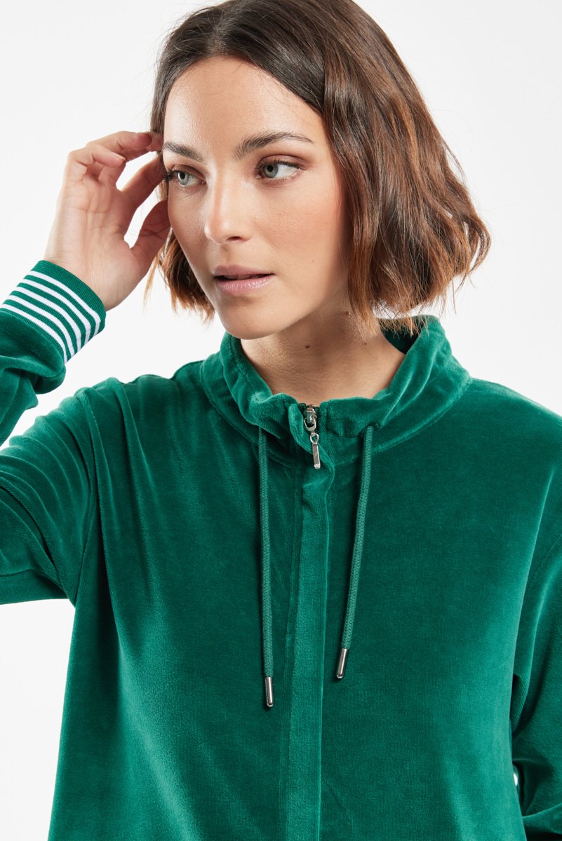 Veste zippée homewear - velours