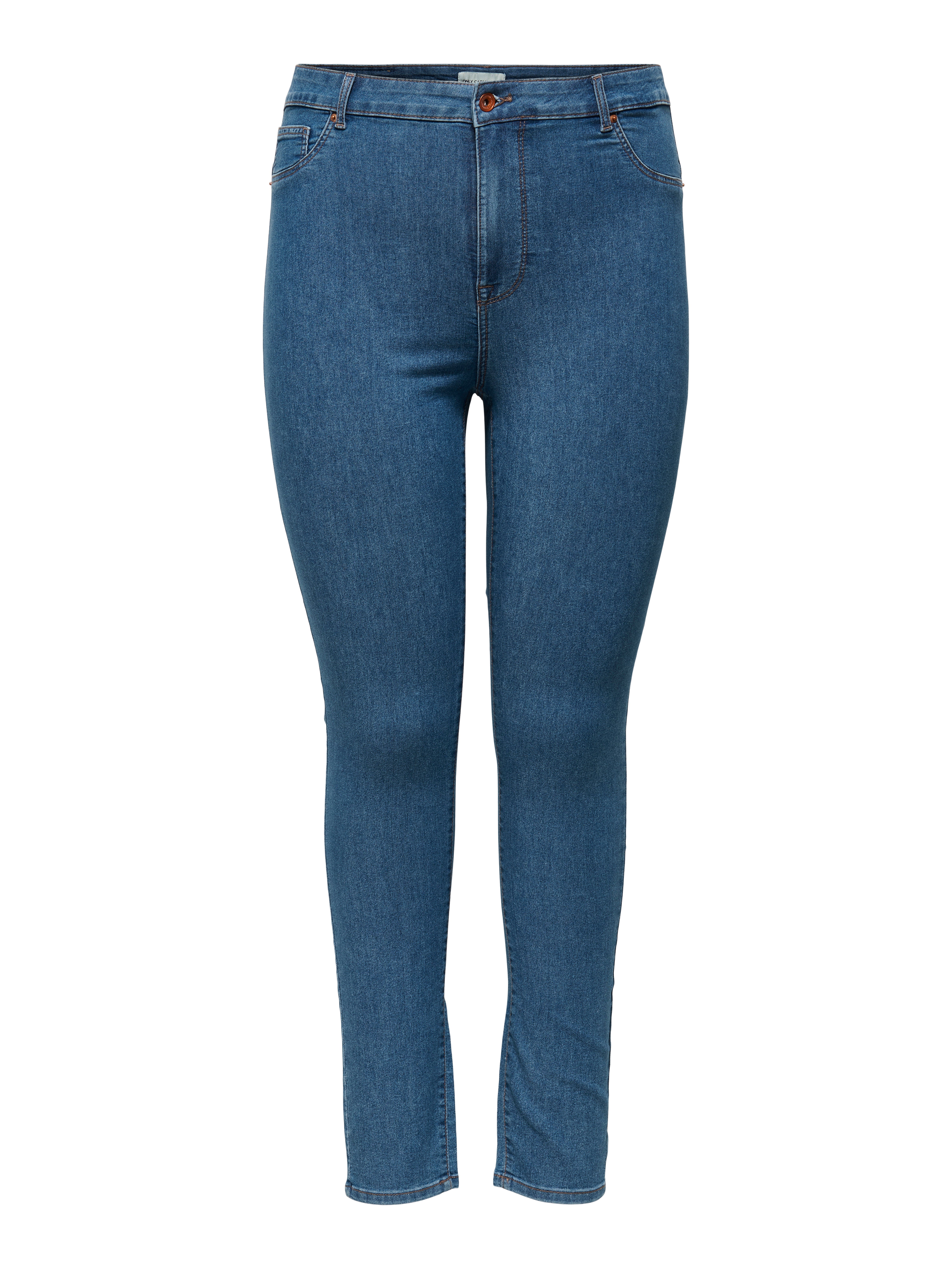 CARMILA-IRIS Hohe Taille Skinny Fit Jeans Medium Blue Denim
