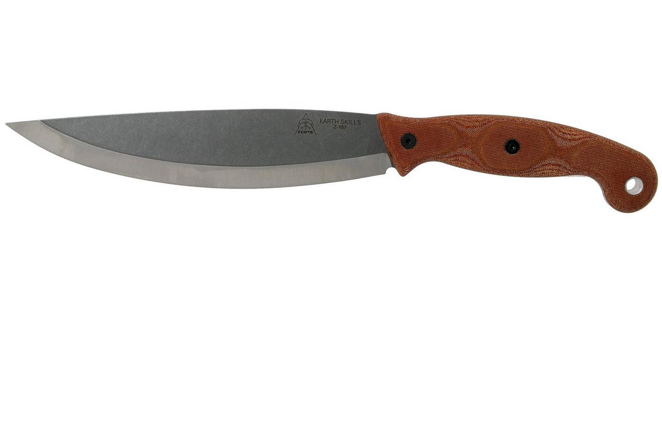 TOPS Knives Earth Skills Knife ESK-01 vaststaand mes, Matt Graham design