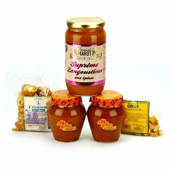 Assortiment soupe de la mer