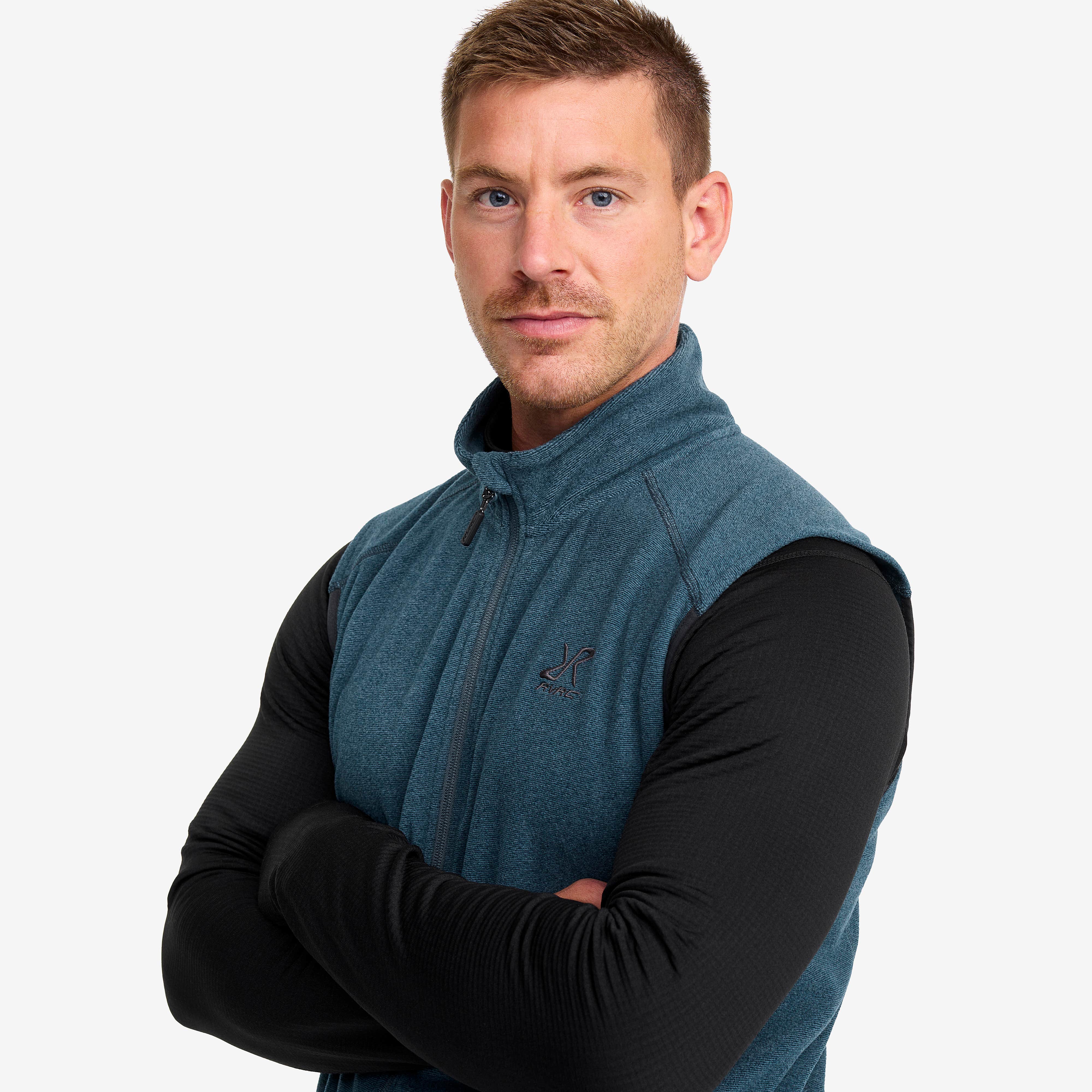 Essential Fleece Vest Herre Moonlit Ocean