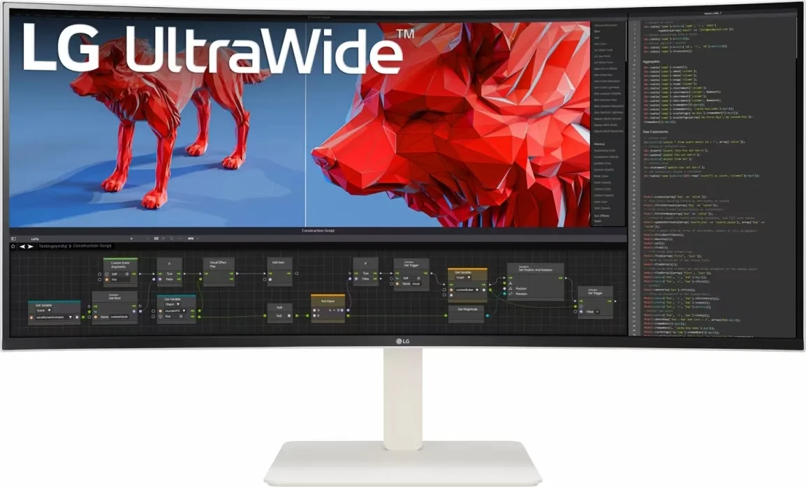 LG UltraWide 38WR85QC-W Écrans de bureau et professionnels