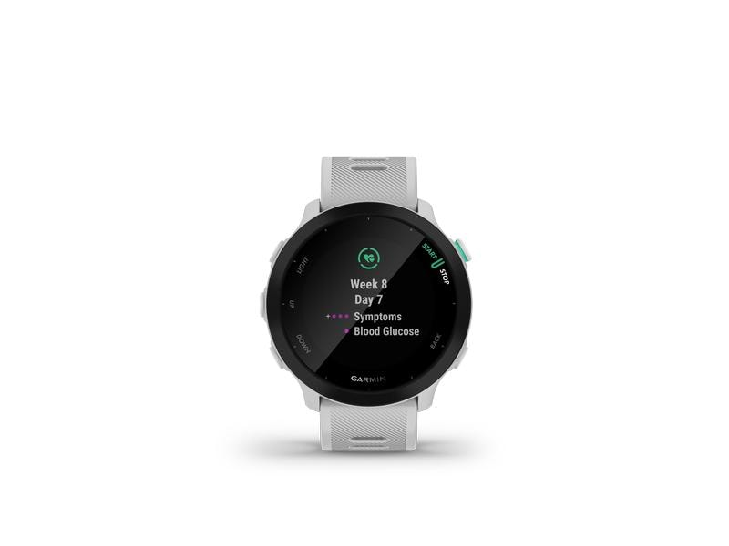GARMIN Sportuhr Forerunner 55 Weiss/Schwarz GPS-Laufuhr