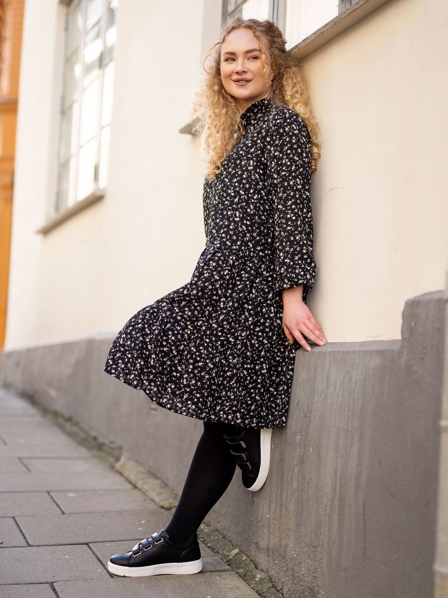 Oceanna Long Sleeve Dress All Over Print
