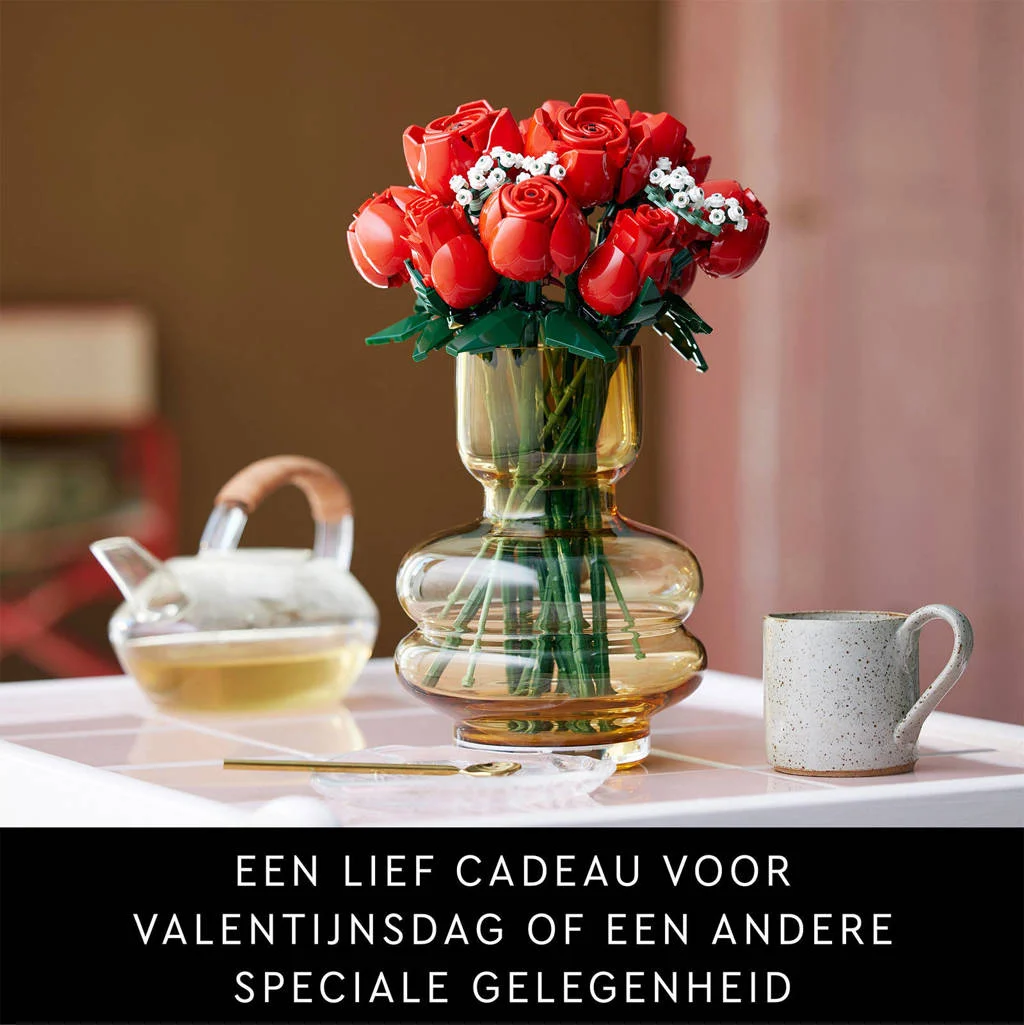 Mooi!Rozenboeket Decoratief Bloemen Bouwpakket uit de Botanical Collection 10328