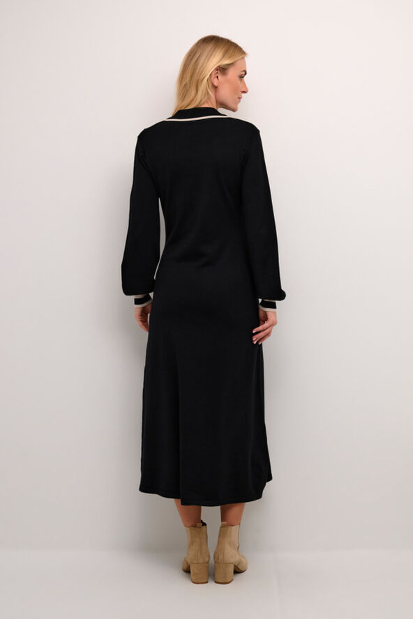 Cream CRVillea Knit Dress Pitch black