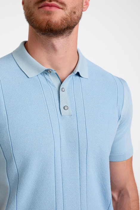 Gabbiano blauwe heren polo