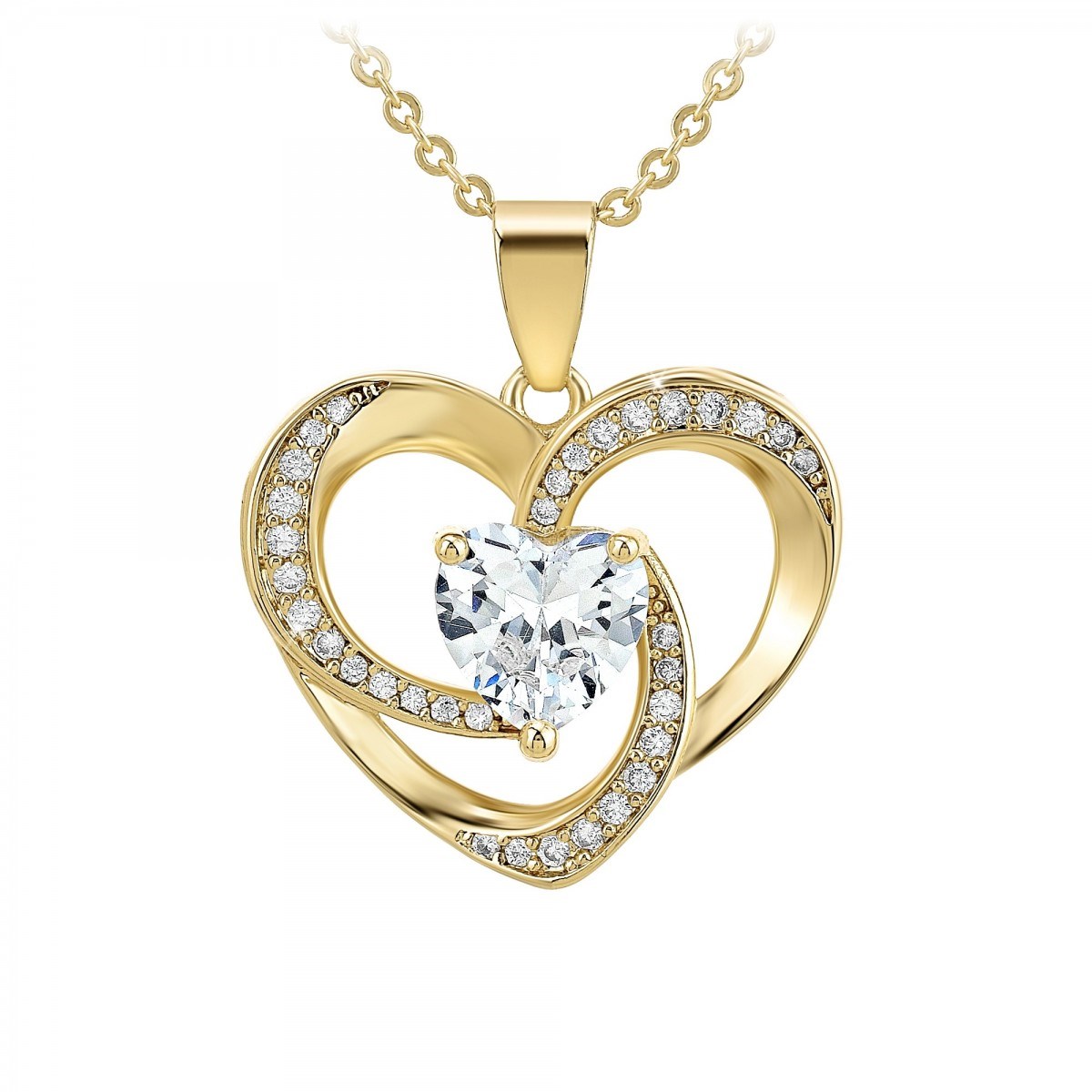 Collier coeur SC Bohème orné de Zirconium