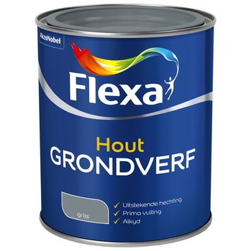 Flexa hout grondverf grijs 750 ml