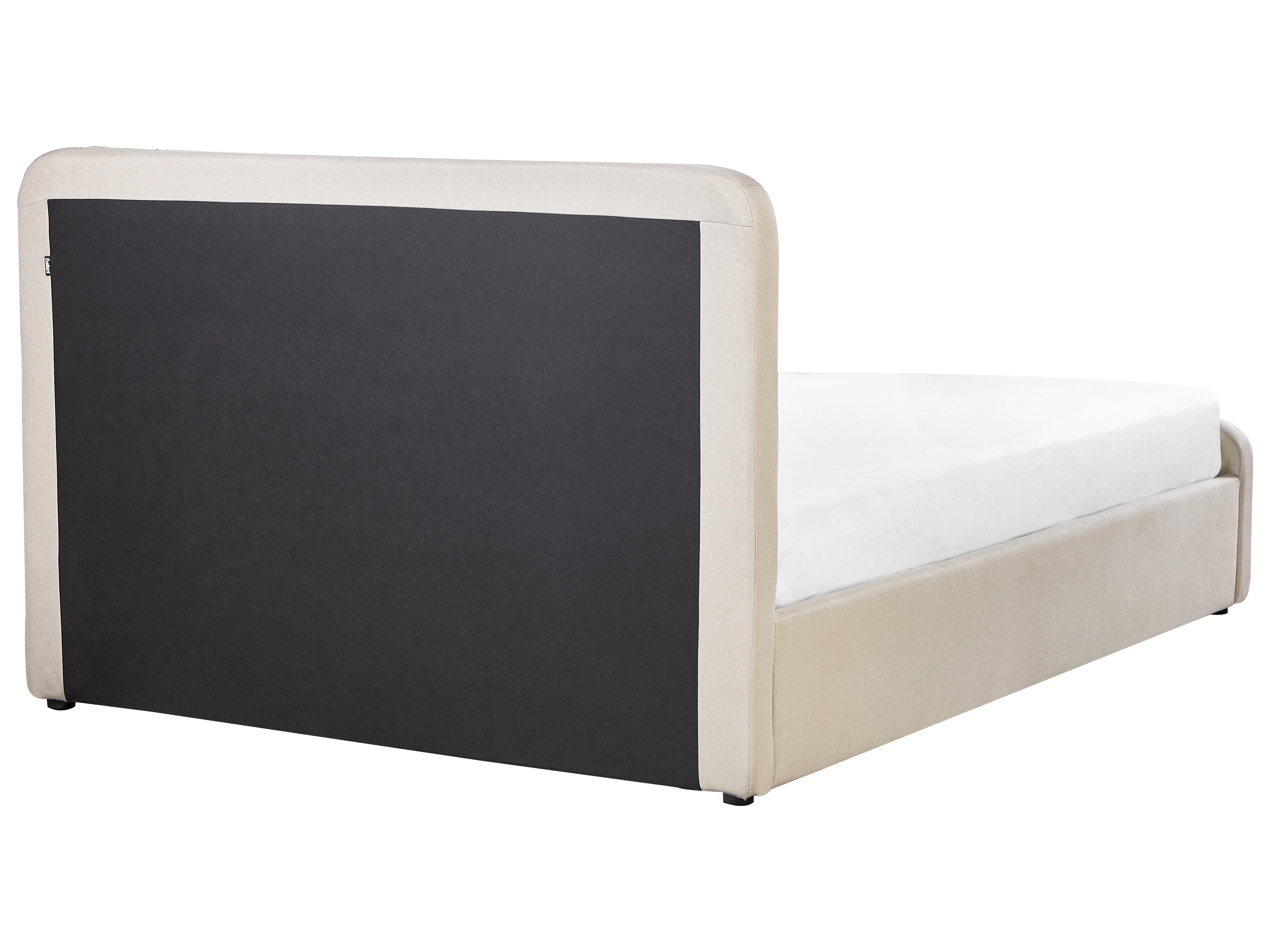 Bed met opbergruimte Stof RENNES 140 x 200 cm Beige
