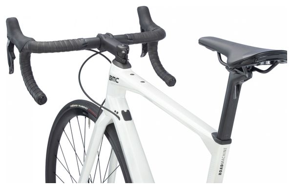 Vélo de Route BMC Roadmachine Three Shimano Ultegra Di2 12V 700 mm Blanc Metallic Off-White 2023