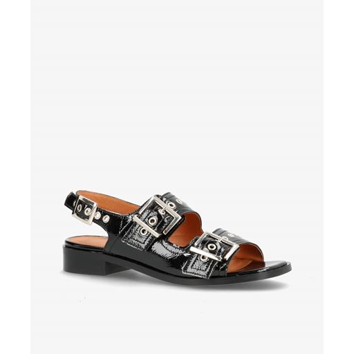 Phenumb Next Sandaler, Leather Patent Black, 42