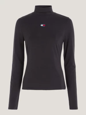 Blusa de gola alta justa em malha