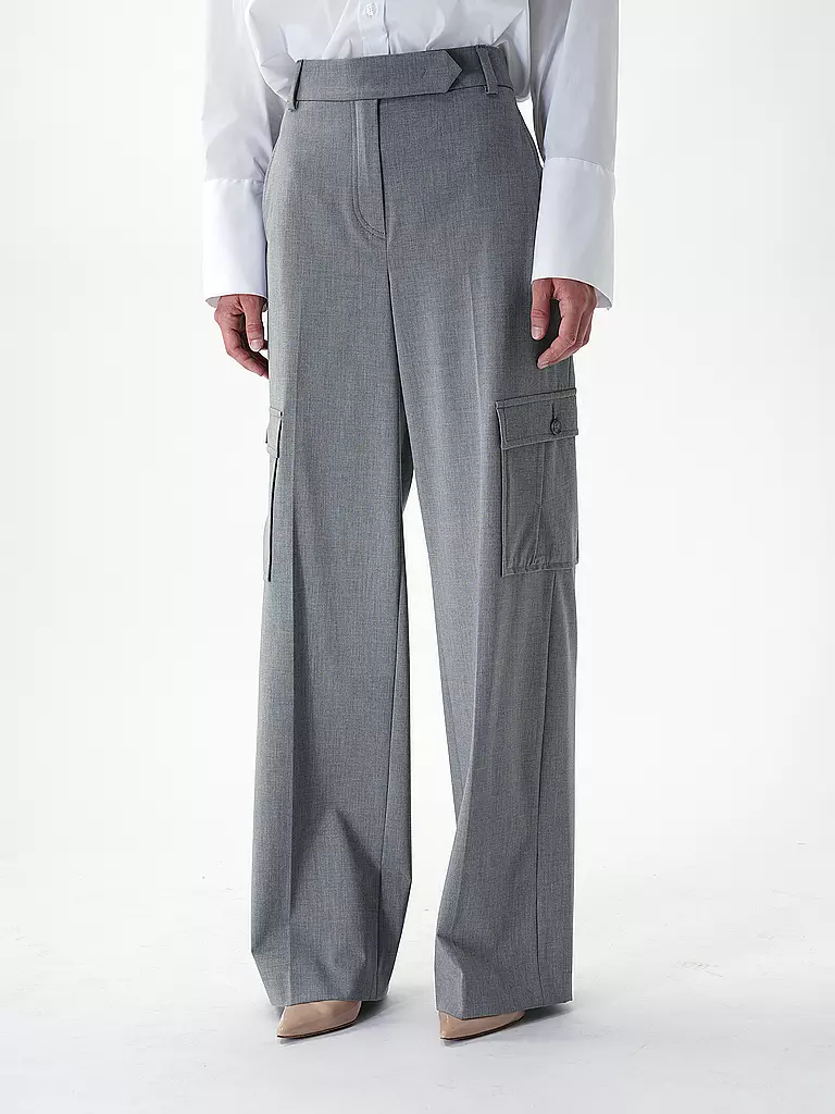 RIANI Cargohose grau