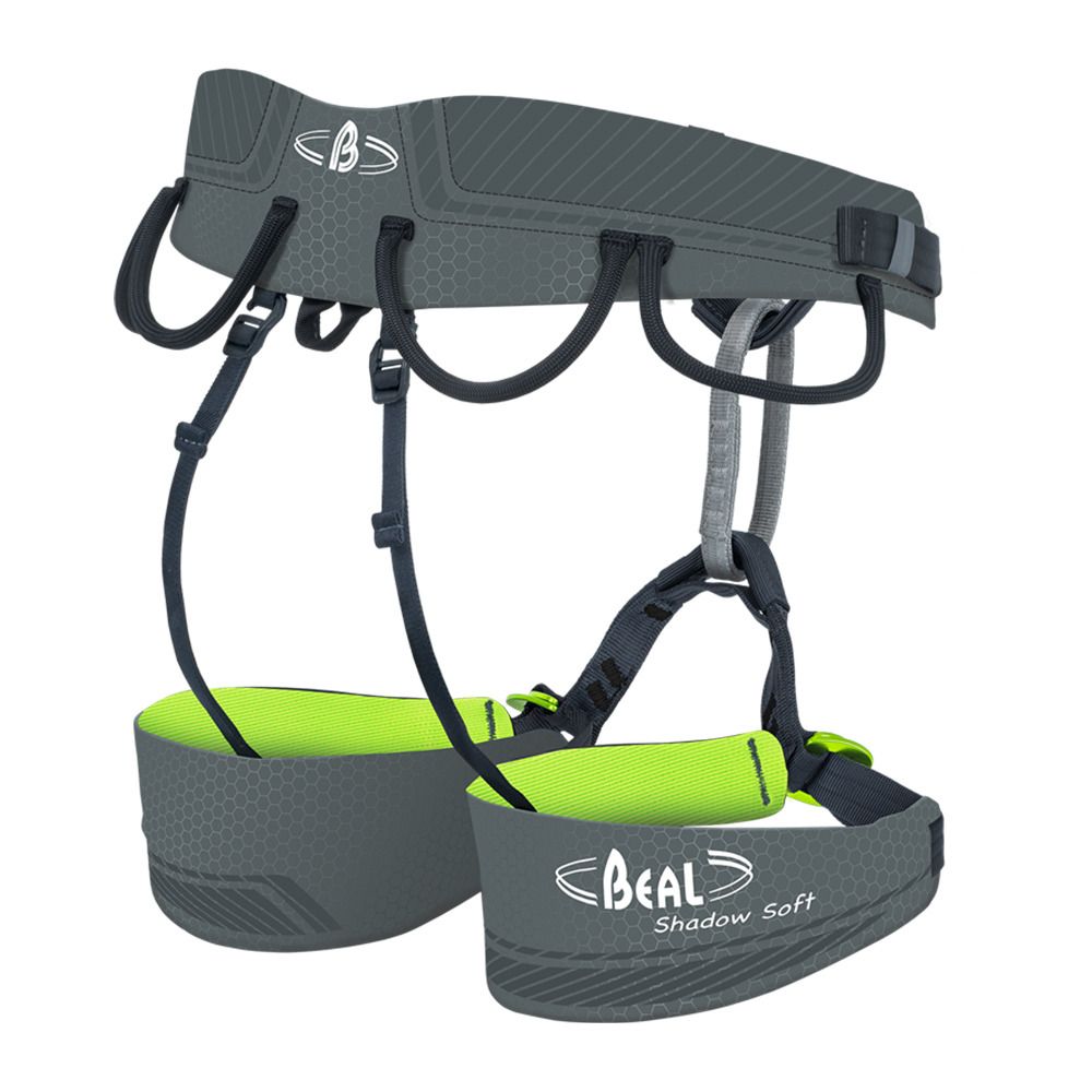 Beal SHADOW SOFT - Baudrier gris/vert