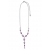 Pilgrim Damenkette :locket purple/silver 502241