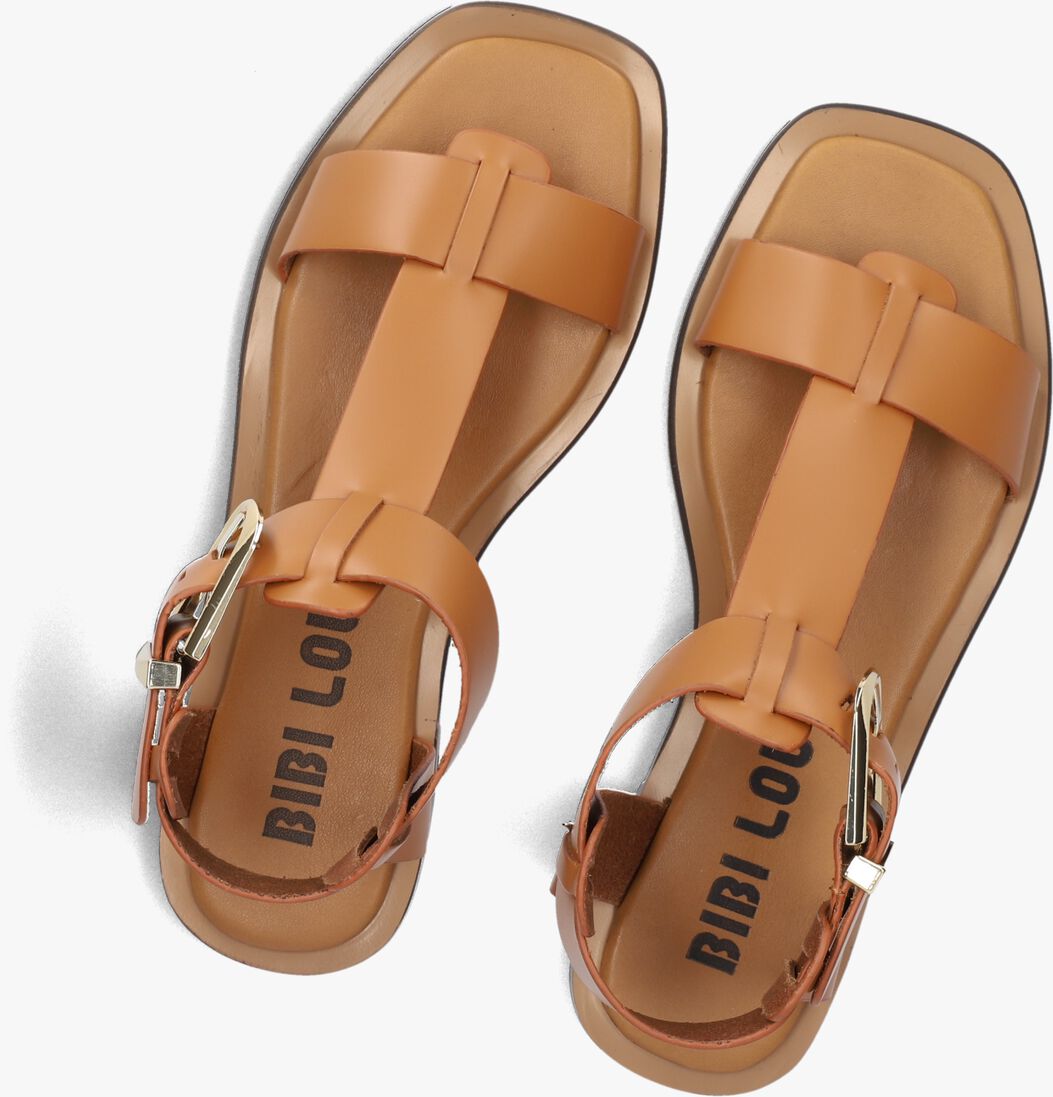 bruine bibi lou platte sandalen 901z10aa