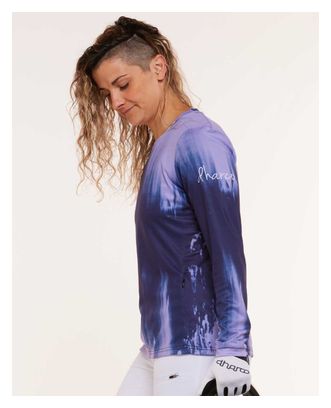Maillot Manches Longues Femme Dharco Gravity Blanc/Bleu