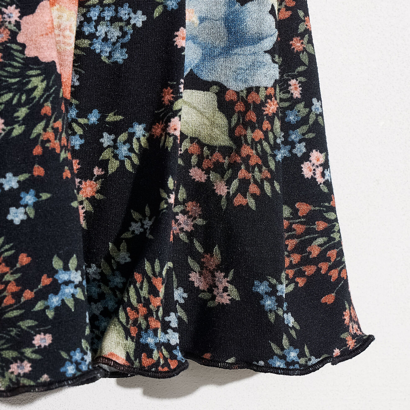 Bellerose Jupe plissée Vista imprimée noire