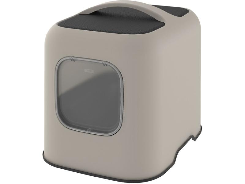 Rotho Katzentoilette Biala, Cappuccino Katzenklo aus recyceltem Kunststoff