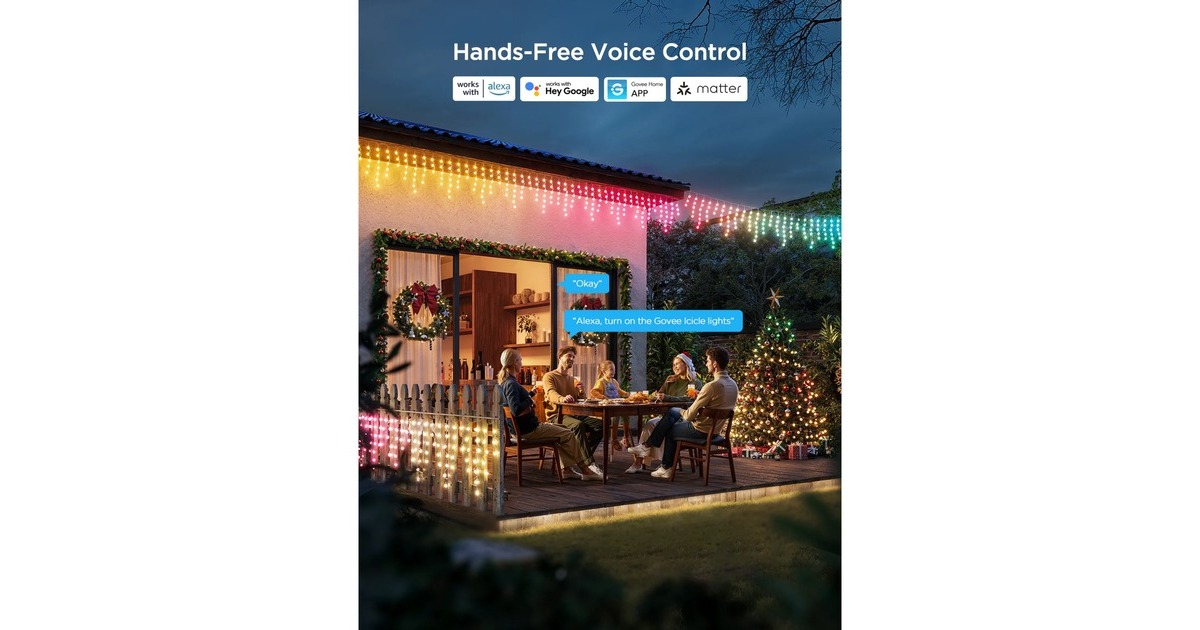 GoveeIcicle Ligths verlichting  (10 meter, 2,4GHz wifi, Bluetooth)