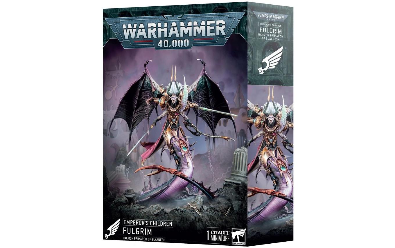 Figur Warhammer 40K Fulgrim Damonenprimarch Des Slaanesh<br>Warhammer 40K, Fulgrim – Dämonenprimarch des Slaanesh – Bausatz